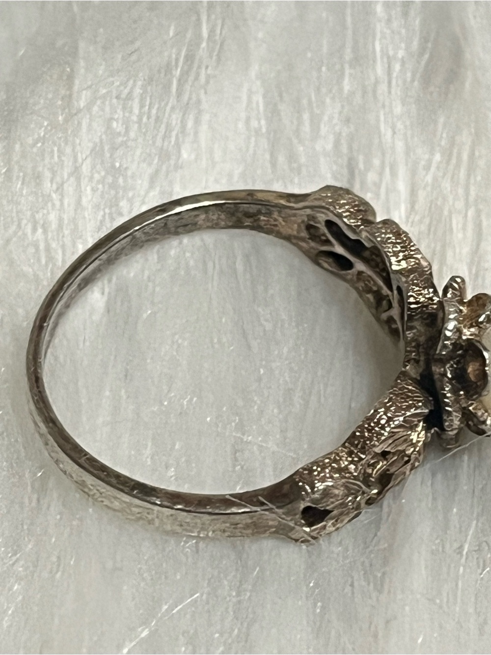 Vintage 925 Pearl Ring - Picture 6 of 12